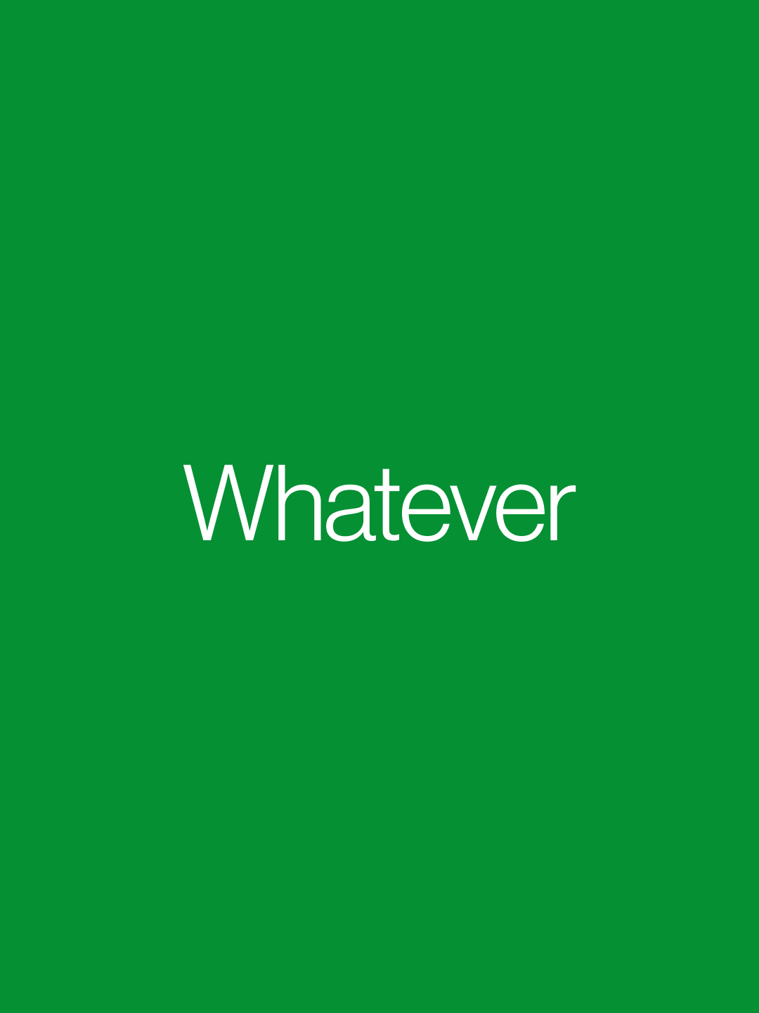 Whatever wordmark